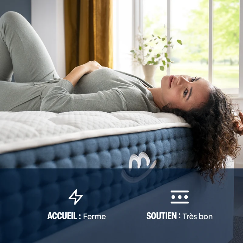 Pack Matelas hybride premium Jade - mémoire de forme + 2 oreillers