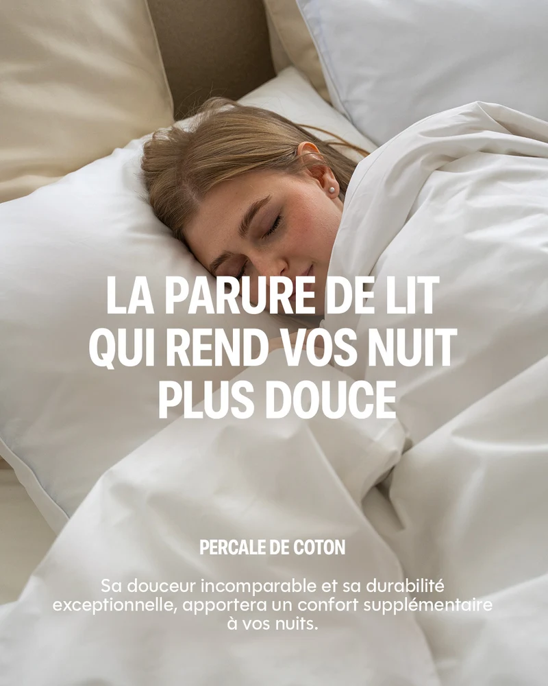 Taie d'oreiller percale lavée x2 - 7 coloris au choix
