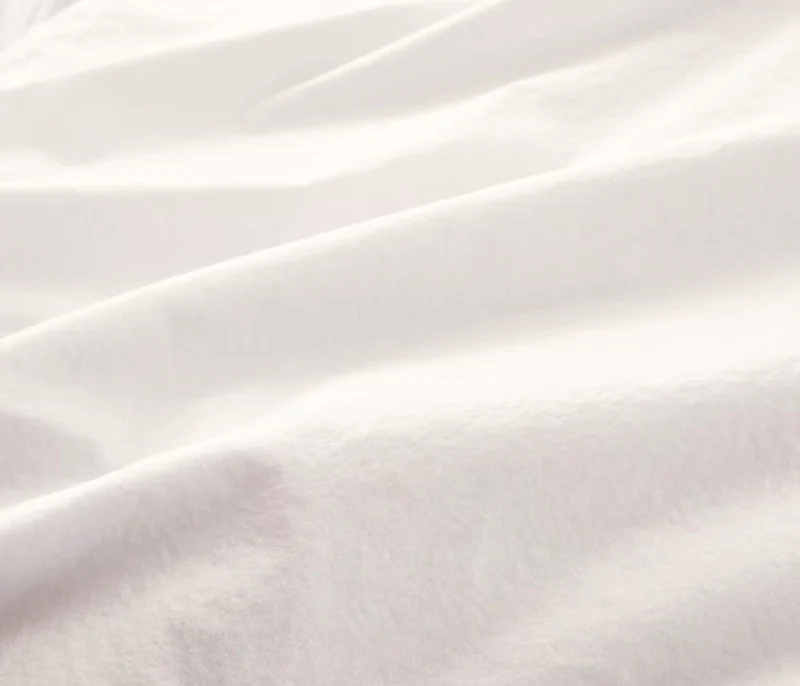 Drap housse en coton lavé