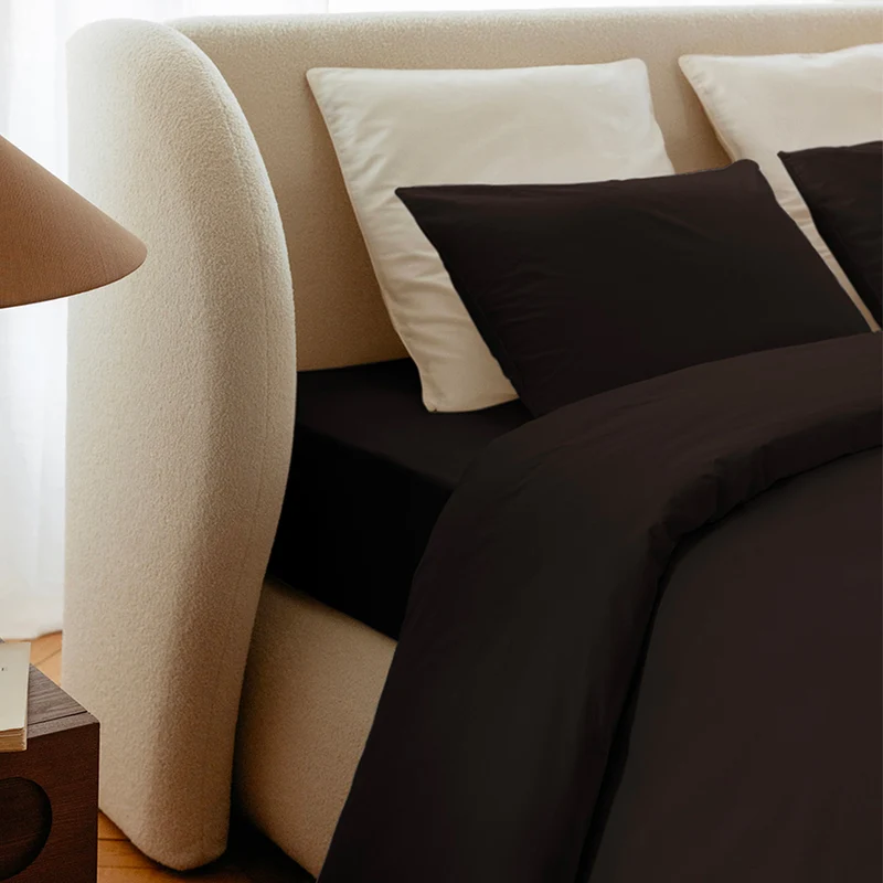 Drap housse coton lavé - 2 coloris au choix