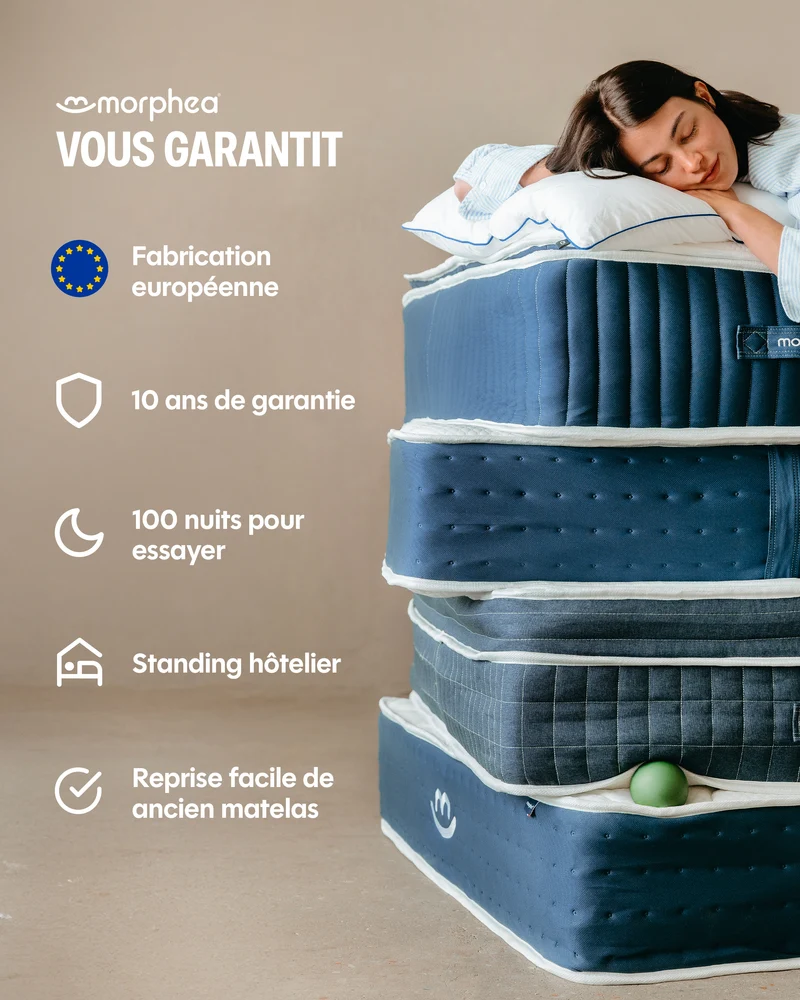 Matelas hybride Jade+ - mémoire de forme - 26cm
