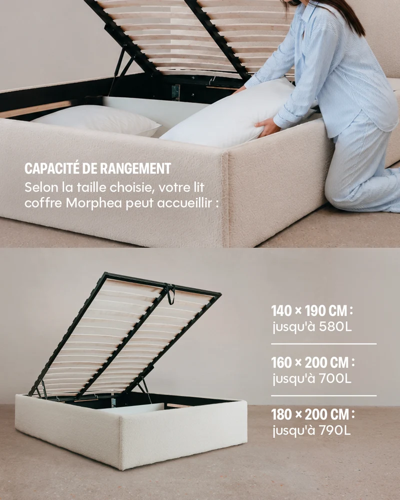 Lit Coffre Célia- 100% personnalisable