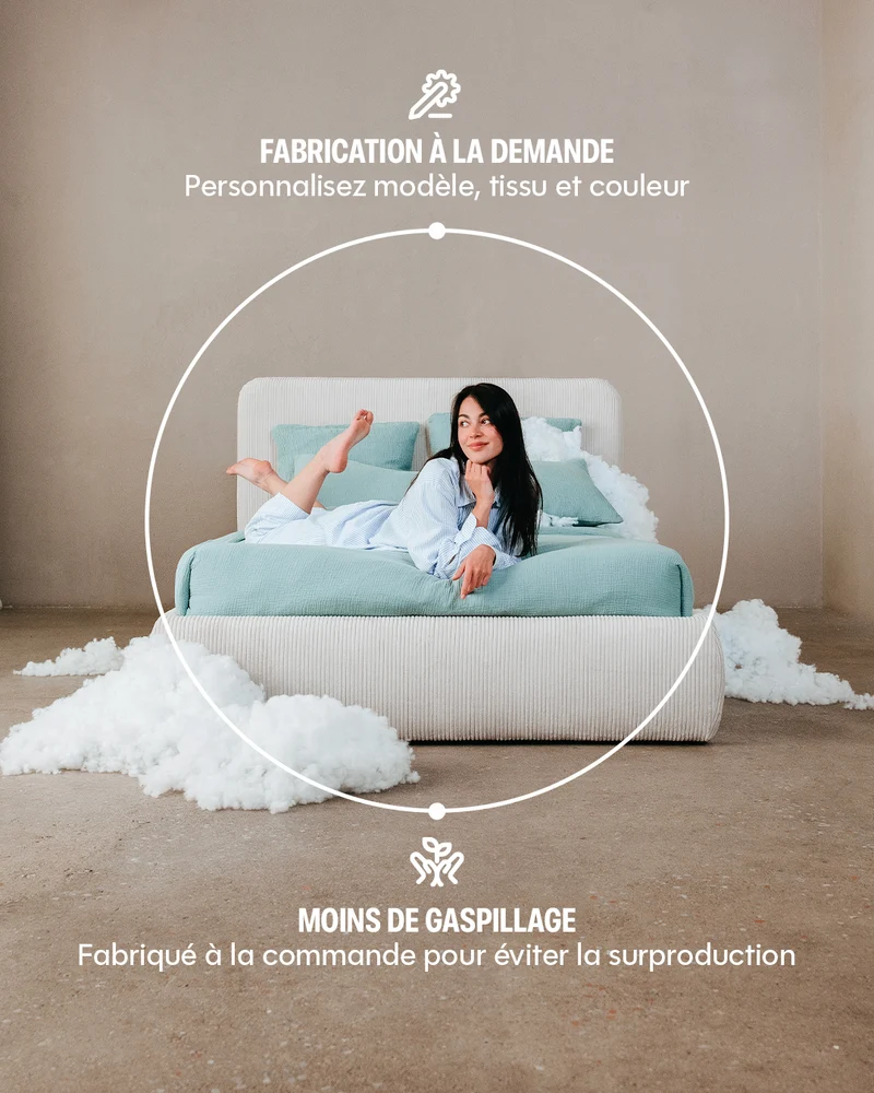 Lit Coffre - 100% personnalisable - Tempur
