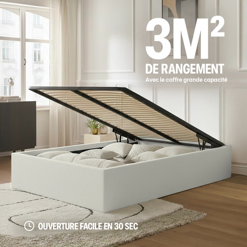 Lit Coffre - 100% personnalisable - Sans