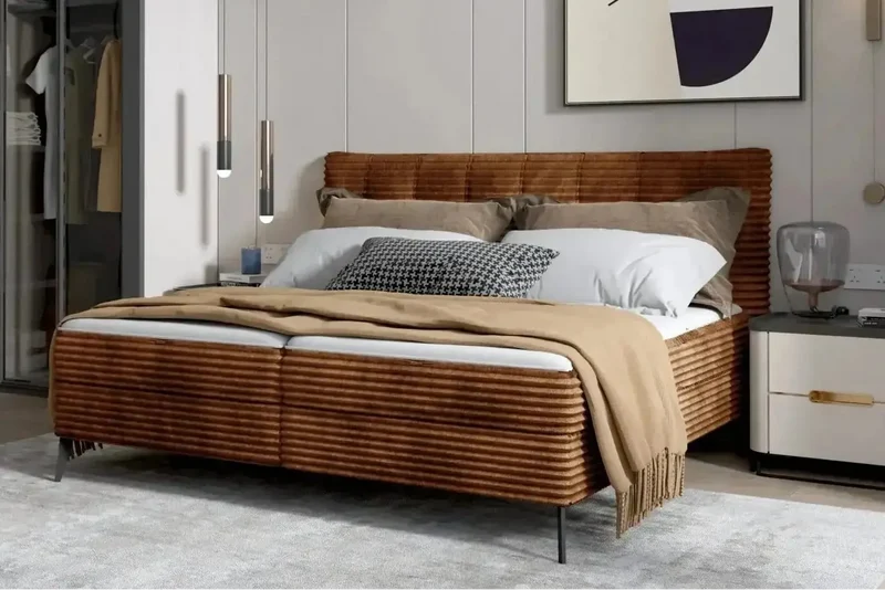 Lit Coffre avec Tête de Lit et Matelas Intégré SIENA