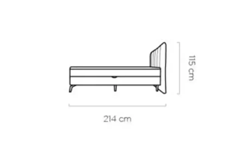 Lit Coffre avec Tête de Lit et Matelas Intégré SIENA