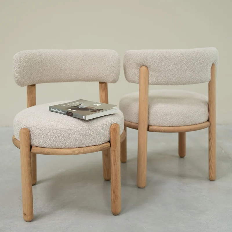Lot de 2 chaises en chêne massif Lova | NordicStory