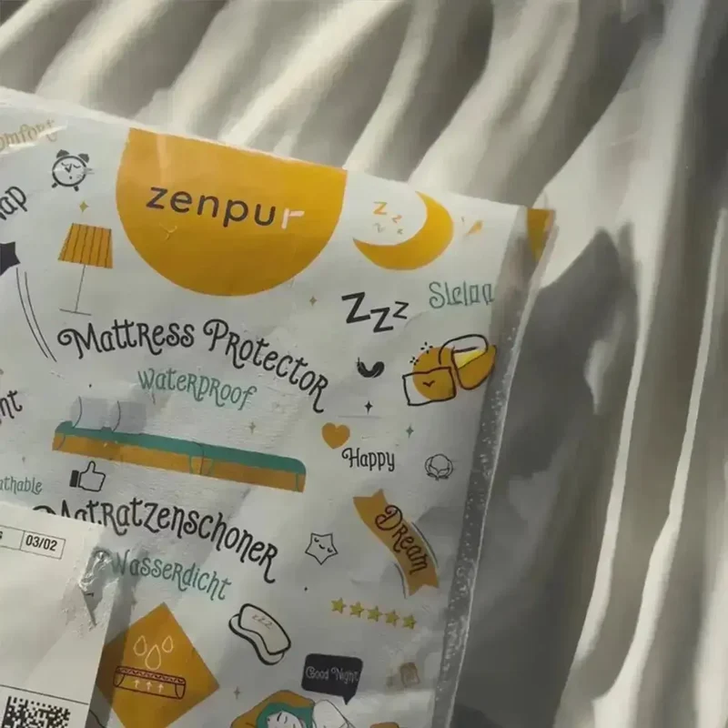 Protège-Matelas avec Elastiques ZENPUR | Imperméable Respirant | 140 x 200 cm
