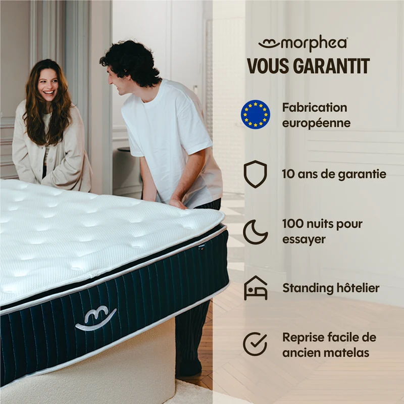 Pack Matelas Hybride - L'Essentiel by Drimz + 2 oreillers
