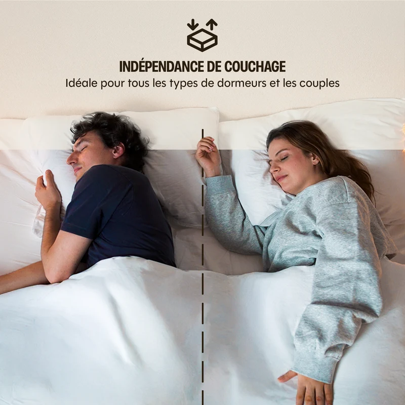 Pack Matelas Hybride - L'Essentiel by Drimz + 2 oreillers