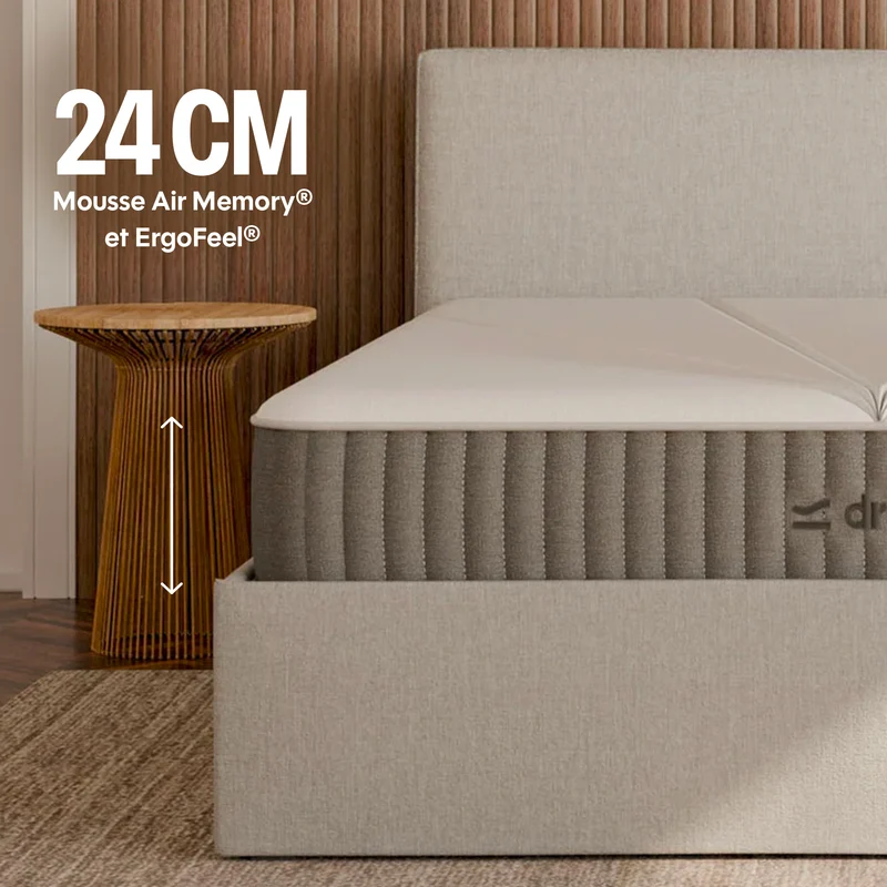 Pack Matelas Hybride - L'Essentiel by Drimz + 2 oreillers
