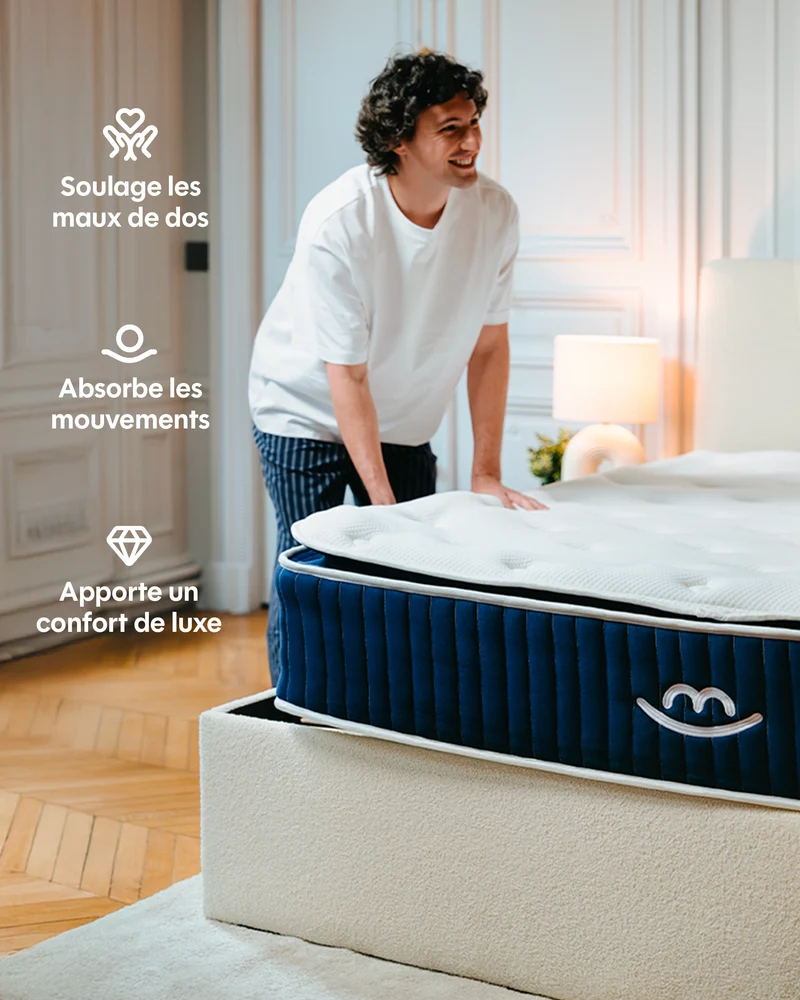 Matelas Hybride Victoria+ - Soutien renforcé - 30 cm