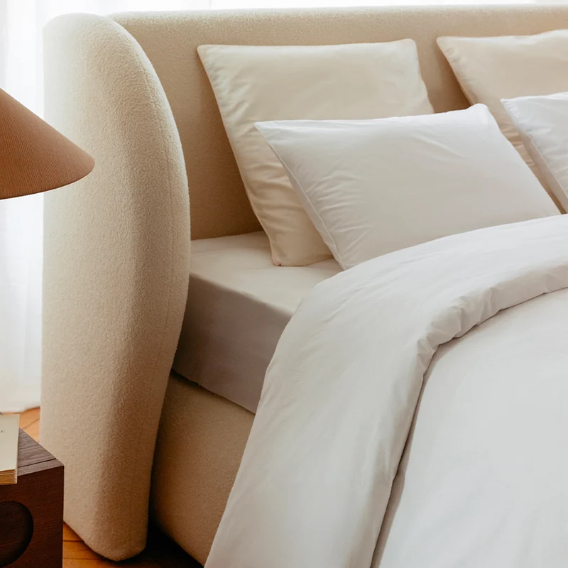 Drap housse coton lavé - 2 coloris au choix