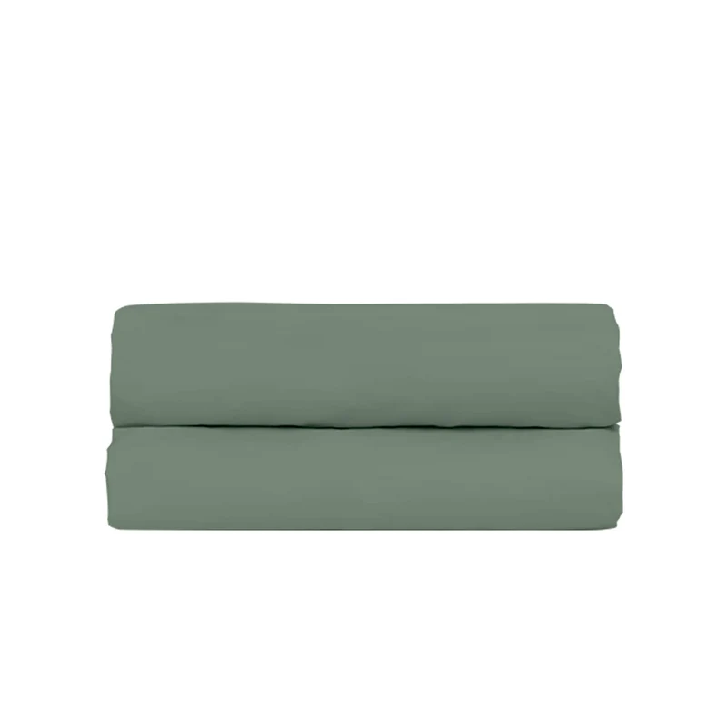 Drap housse percale lavée - 8 coloris au choix