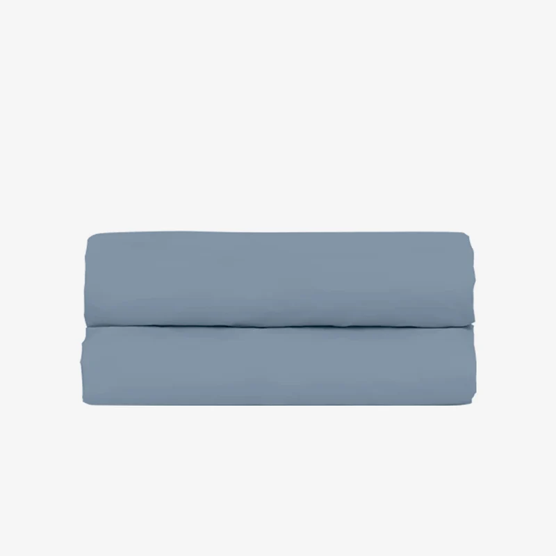 Drap housse percale lavée - 8 coloris au choix