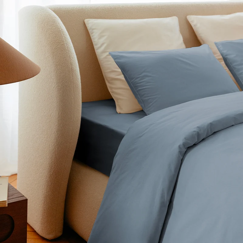 Housse de couette percale lavée - 8 coloris au choix