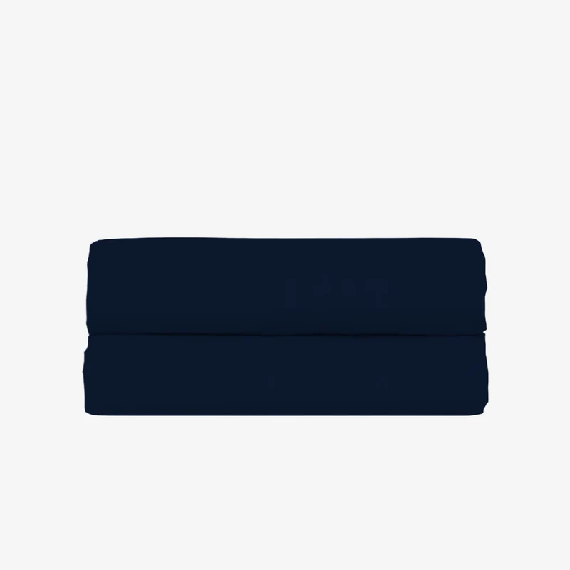 Drap housse percale lavée - 8 coloris au choix