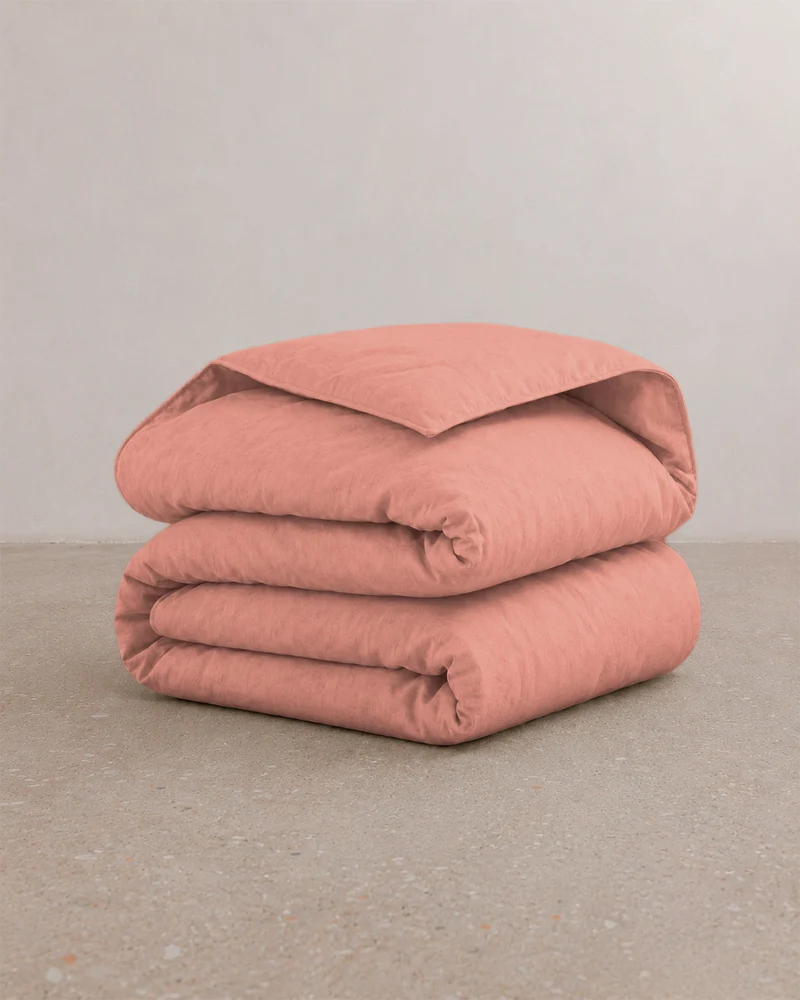 Drap housse percale lavée - 8 coloris au choix