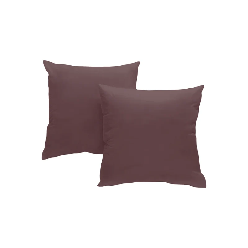 Taie d'oreiller coton lavé x2 - 2 coloris au choix