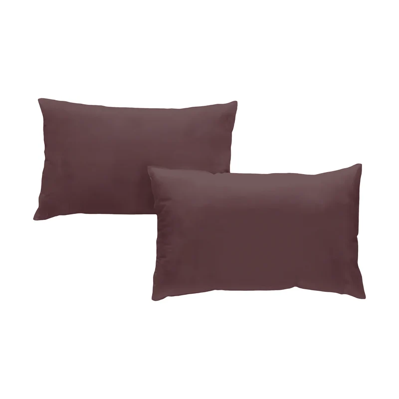 Taie d'oreiller coton lavé x2 - 2 coloris au choix