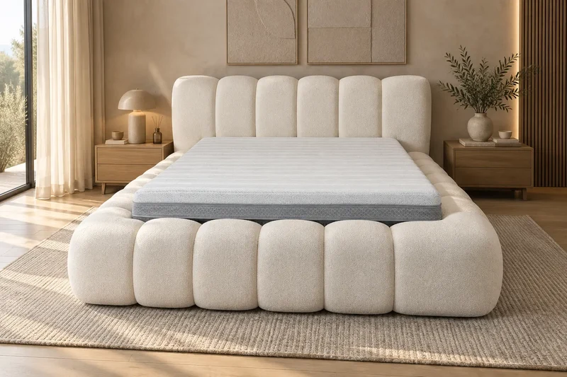Lit Bubble Royal - Lit Coffre avec Tête de Lit - De 140 à 200 cm