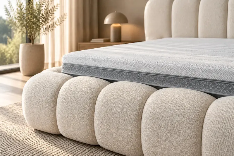 Lit Bubble Royal - Lit Coffre avec Tête de Lit - De 140 à 200 cm
