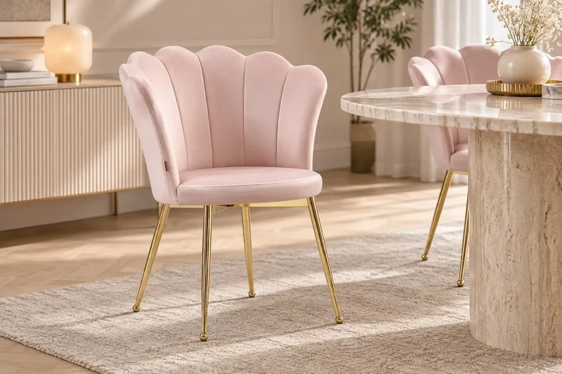 Chaise Coquillage - Chaise de salle à manger - Par lot de 2