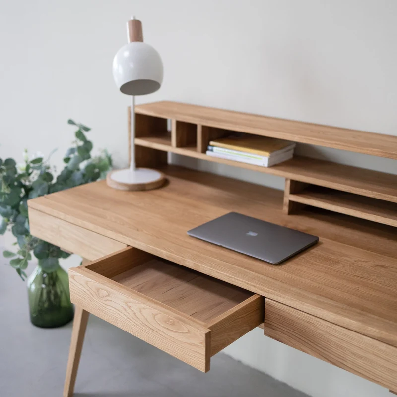 Bureau en chêne massif MALMO 2 | NordicStory