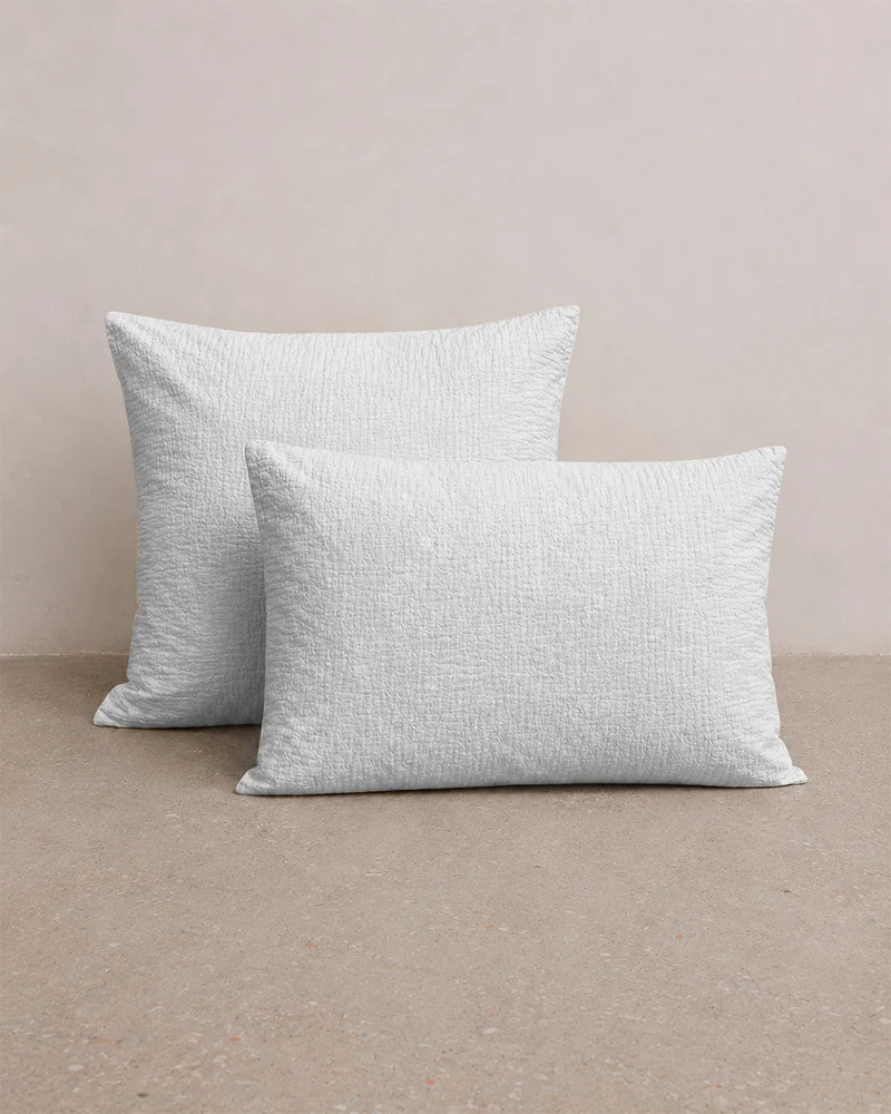 Taie d'oreiller gaze de coton x2 - 4 coloris au choix