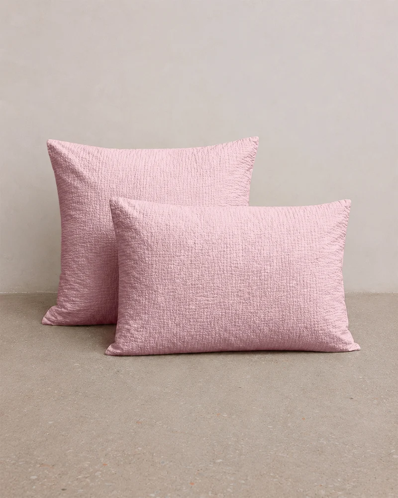 Taie d'oreiller gaze de coton x2 - 4 coloris au choix