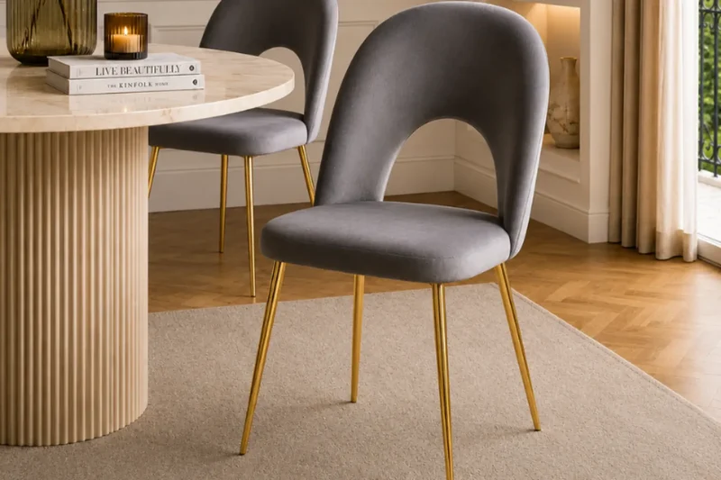 Huda - Chaise de salle à manger - Par lot de 2