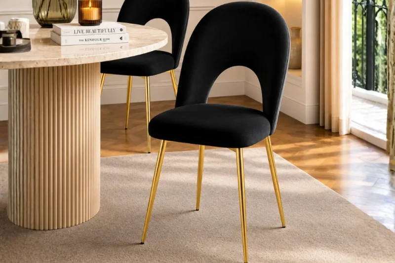 Huda - Chaise de salle à manger - Par lot de 2