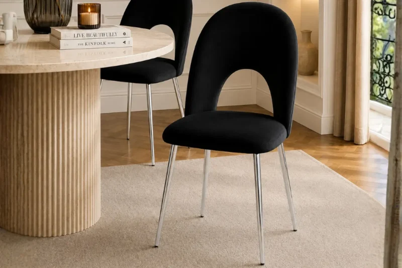 Huda - Chaise de salle à manger - Par lot de 2