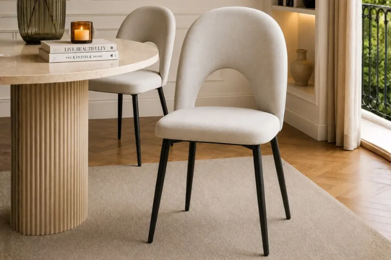Huda - Chaise de salle à manger - Par lot de 2