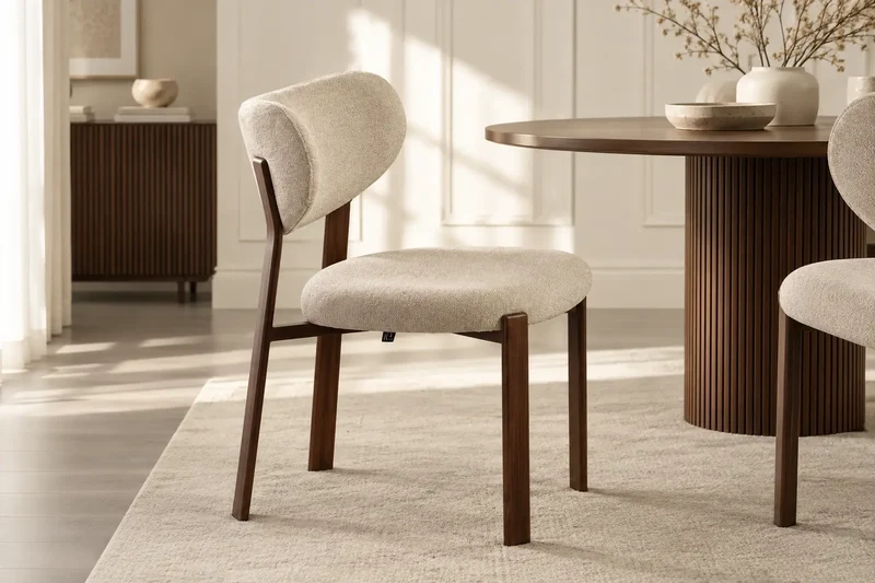 Chaise de salle à manger LUMA - 53 x 52 cm - Par Lot de 2