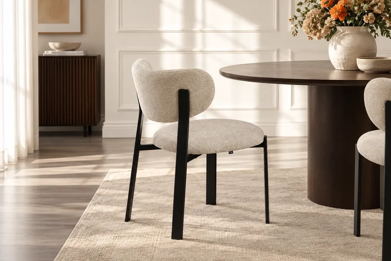 Chaise de salle à manger LUMA - 53 x 52 cm - Par Lot de 2