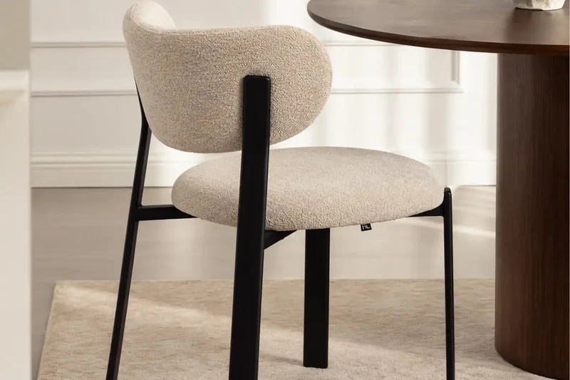 Chaise de salle à manger LUMA - 53 x 52 cm - Par Lot de 2