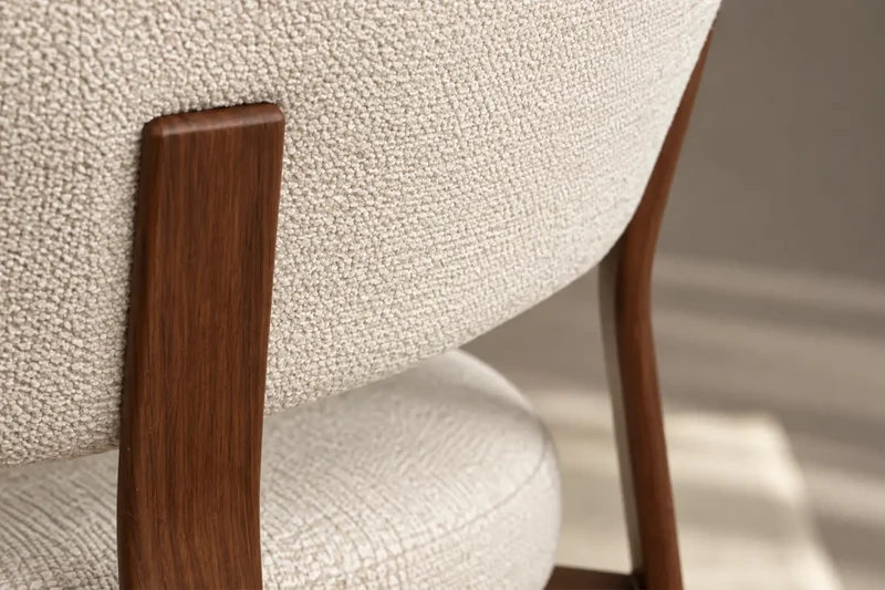Chaise de salle à manger COZY - 59 x 58 cm - Par Lot de 2