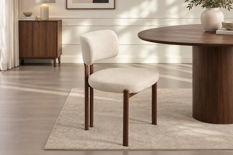 Chaise de salle à manger HIRA - 55 x 56 cm | Par lot de 2