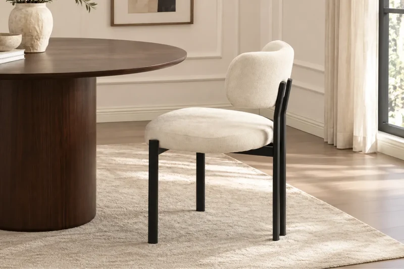Chaise de salle à manger HIRA - 55 x 56 cm | Par lot de 2