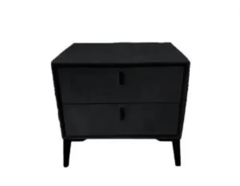 Mira - Table de Chevet en Velours - 50 x 40 cm