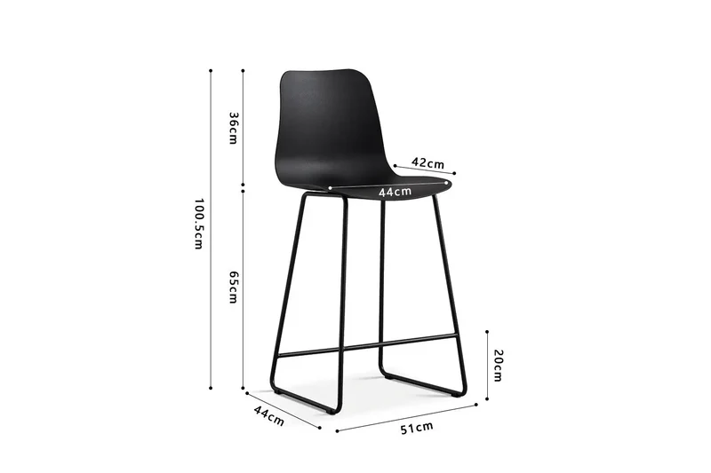 Chaises de Bar MARYA - H:65 cm