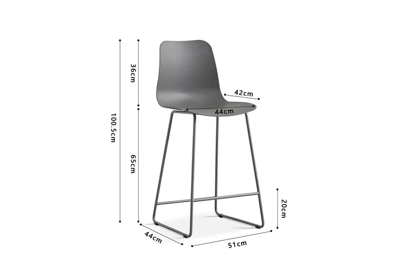 Chaises de Bar MARYA - H:65 cm