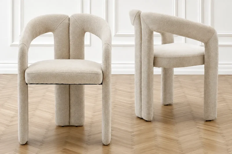 Chaise de salle à manger avec Accoudoirs ONIXA - 58 x 50 cm - Par Lot de 2