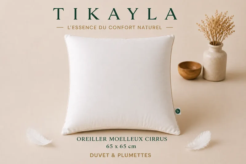 Pack Nuit pour lit 160 – 1 couette 240x260 et 2 oreillers CIRRUS 60x60