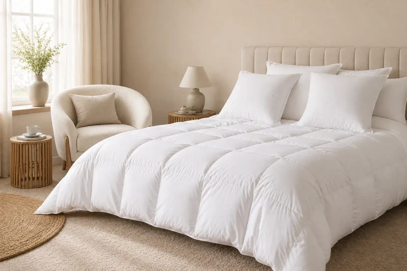 Pack Nuit pour lit 140 – 1 couette 220x240 et 2 oreillers CIRRUS 60x60
