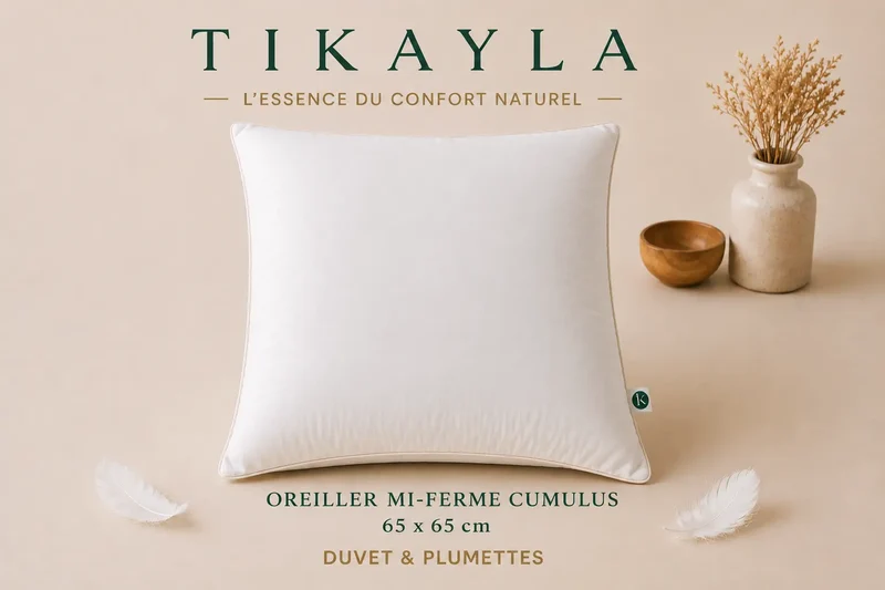Pack Nuit pour lit 140 – 1 couette 220x240 et 2 oreillers CIRRUS 60x60