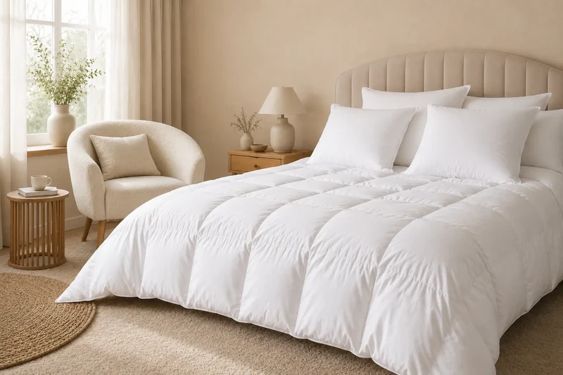 Pack Nuit pour lit 160 – 1 couette 240x260 et 2 oreillers CIRRUS 60x60