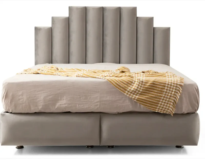 Pyra - Lit avec tête de lit et coffre de rangement - 140 à 180 cm