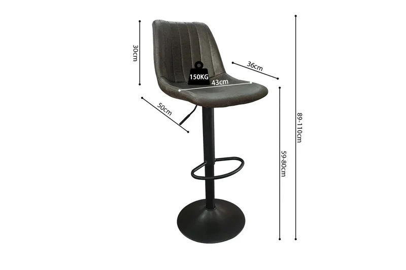 Tabourets de Bar BAYA - H:59-80 cm